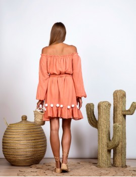 Robe épaules dénudées hippie - Boutique L'anana(s)