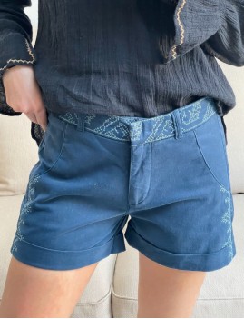 Short court brodé bohème - Boutique L'anana(s)
