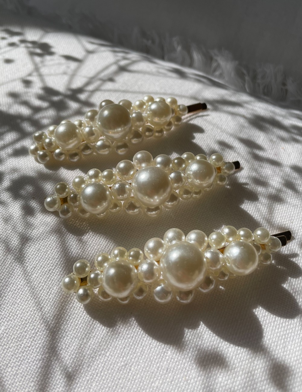 Barrette pince grosses perles  bohème - Boutique l'ananas