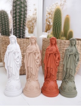 Statuette vierge aux fleurs pop déco hippie - Boutique L'anana(s)