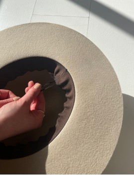Chapeau laine beige - Boutique L'ananas