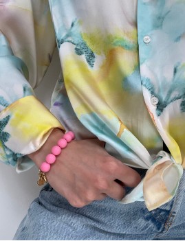 Bracelet en perles rose - Boutique L'anana(s)