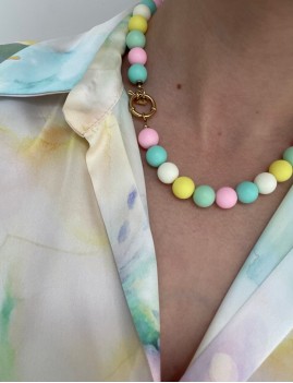 Collier en perles hippie - Boutique L'anana(s)