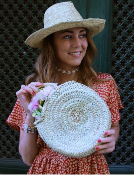 Petit panier rond basique bohème - Boutique l'ananas
