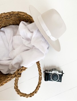 Chapeau bohème laine off-white ROMY - Boutique L'anana(s)