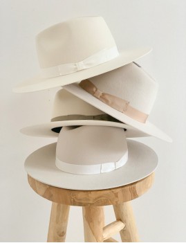 Chapeau gipsy laine off-white ROMY - Boutique L'anana(s)