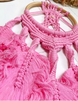 Petit attrape-rêve rose gipsy - Boutique L'anana(s)