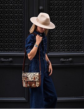 Sac cuir léopard - Boutique L'ananas