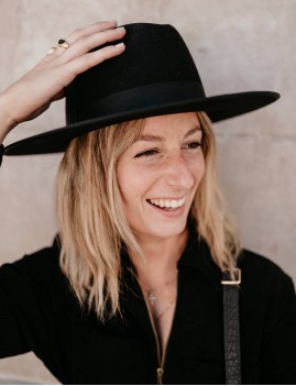 Chapeau noir - Boutique L'ananas