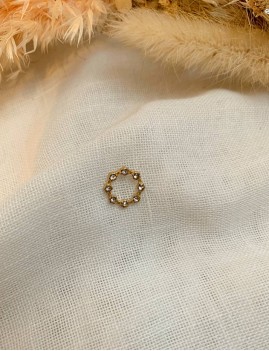 Boucle d'oreille mono cercle bohème - Boutique l'ananas