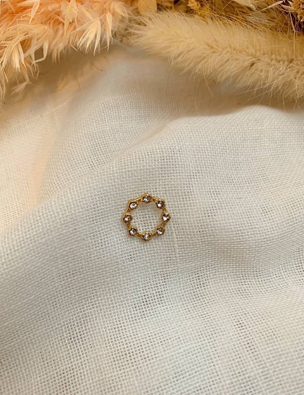 Boucle d'oreille mono cercle - Boutique l'ananas