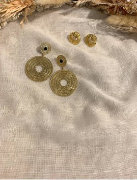 Boucles d'oreilles dorées - Boutique L'anana(s)