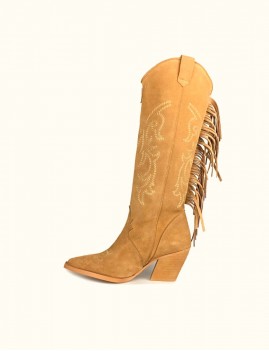 Santiags franges camel - Boutique L'ananas