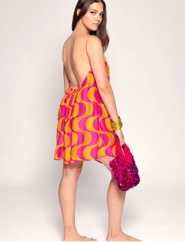 Robe dos nu imprimée - Boutique L'ananas