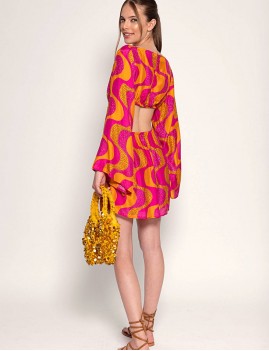Robe hippie chic dos nu - Boutique L'ananas