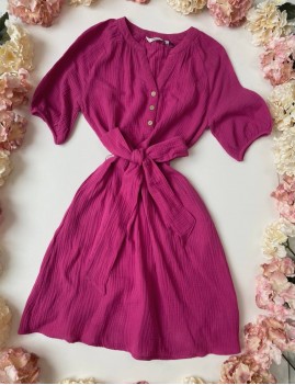 Robe rose été bohème - Boutique l'anana(s)
