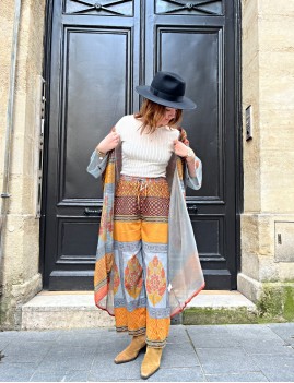 Pantalon large boho - Boutique l'anana(s)