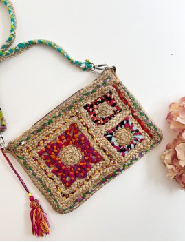Sac pochette TRESSÉE TISSUS - Boutique l'anana(s)