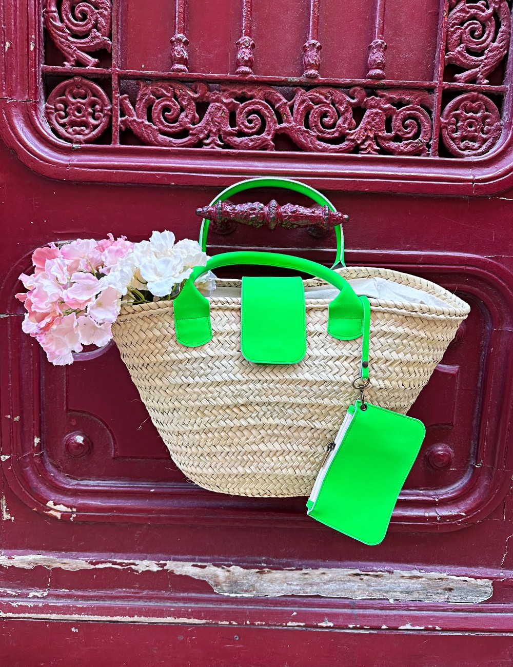 Sac panier cuir hippie chic - Boutique l'anana(s)