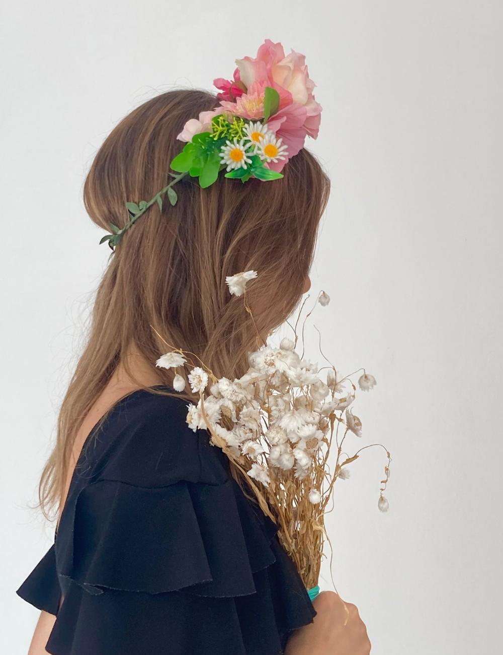 Couronne de fleurs mariage bohème - Boutique l'anana(s)