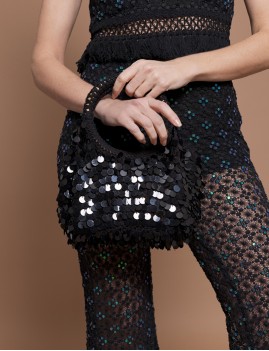 Top sequins crochet ensemble boho - Boutique l'anana(s)