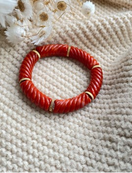 Bracelet orange bohème