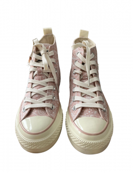 Baskets en toile rose boho - Boutique l'anana(s)