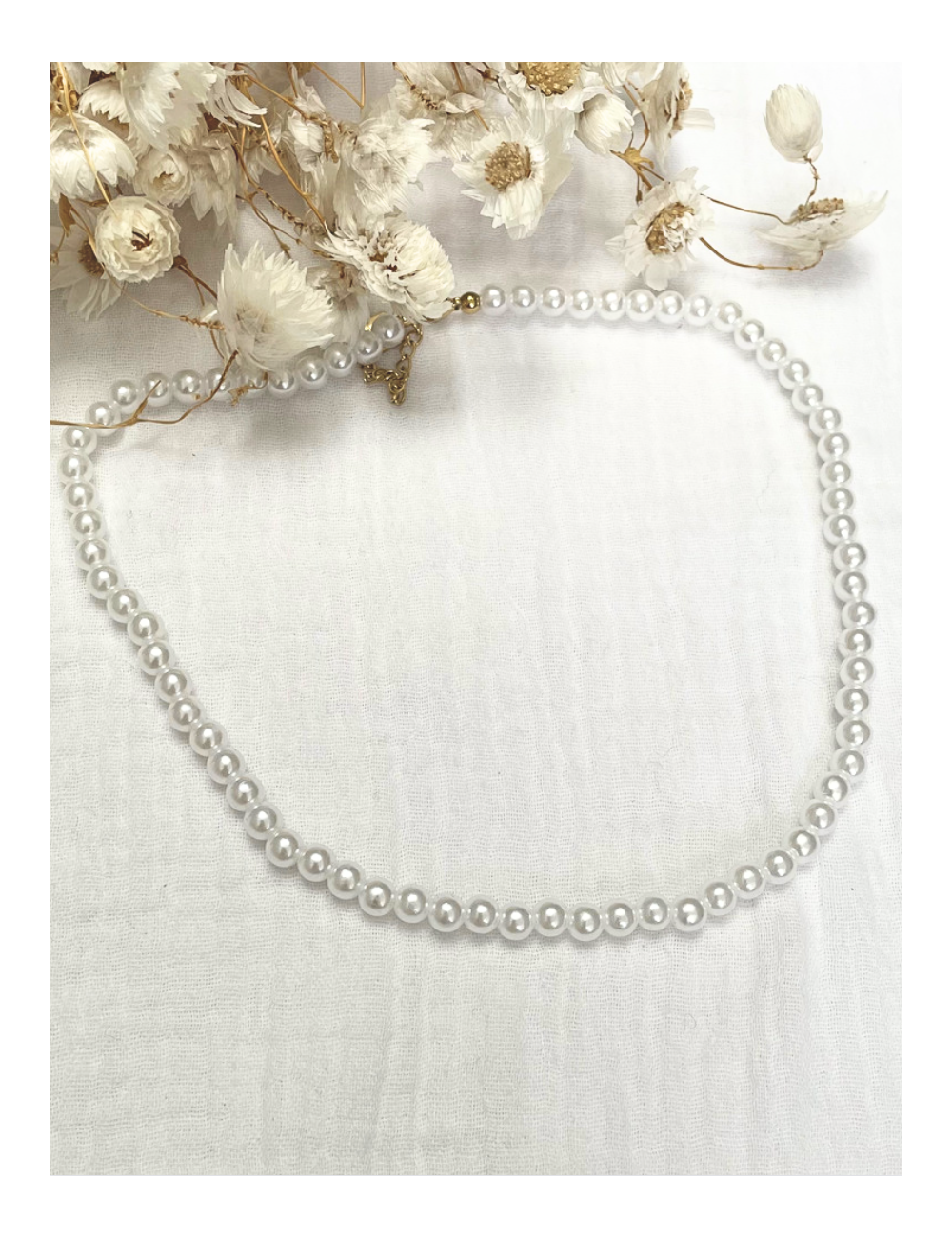 Collier bohème perles nacrées - Boutique L'anana(s)