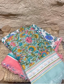 Paréo hippie chic motifs fleurs LOUISE MISHA - Boutique L'aNana(s)