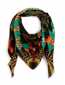 Foulard bohème noir WILD - Boutique L'anana(s)