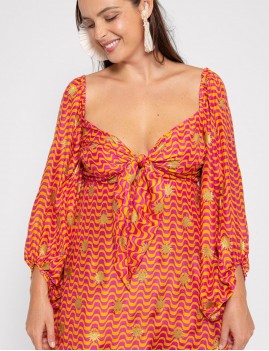 Robe manches longues boho - Boutique L'anana(s)