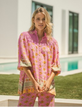 Blouse bohème JAASE Bordeaux - Boutique L'aNana(s)