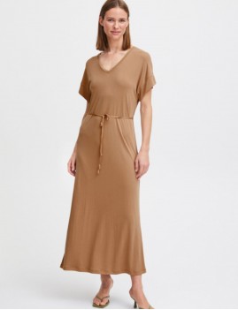 Robe taupe boho BYOUNG - Boutique L'anana(s)
