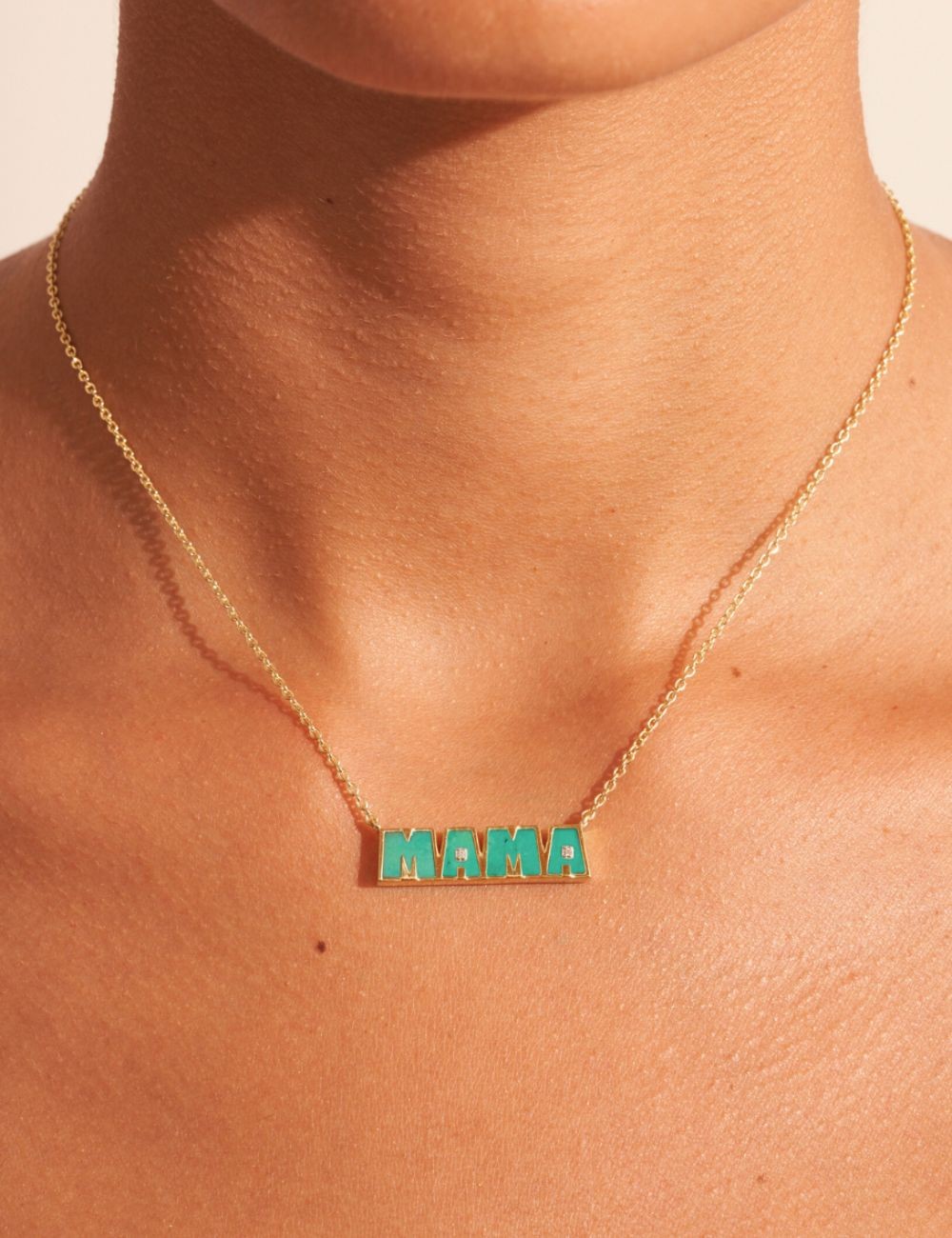 Collier mama turquoise Bemaad - Boutique L'anana(s)