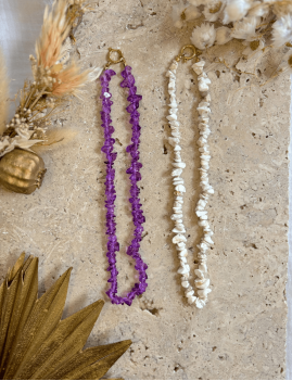 Collier violet gipsy - Boutique L'anana(s)