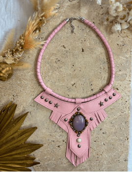 Collier bohème rose - Boutique L'anana(s)