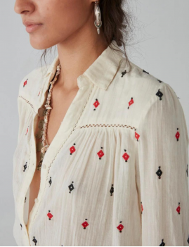 Chemise brodée Blouse MAISON HÔTEL - Boutique L'anana(s)