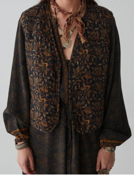 Veste sans manches motif blockprint bandana MAISON HÔTEL - Boutique L'anana(s)