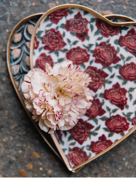 Demi plateau hippie FLEURS COEUR BONCOEURS - Boutique L'aNana(s)