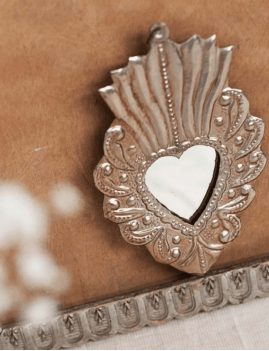 Déco coeur argenté BONCOEURS - Boutique L'aNana(s)