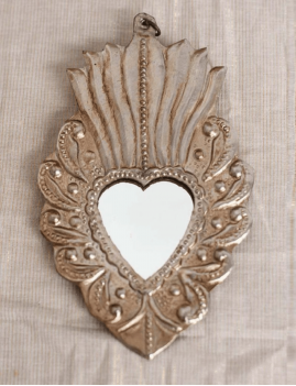 Coeur bohème MIROIR EXV ARGENT BONCOEURS - Boutique L'aNana(s)