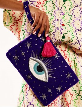 Pochette boho violette EUGENIE WILD - Boutique L'aNana(s)
