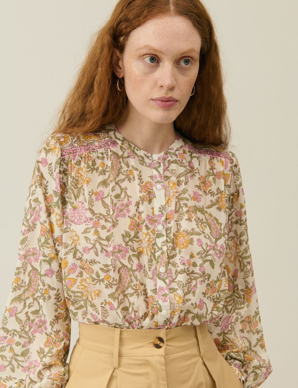 Blouse bohème fleurie JEANNE LOUISE MISHA - Boutique L'aNana(s)
