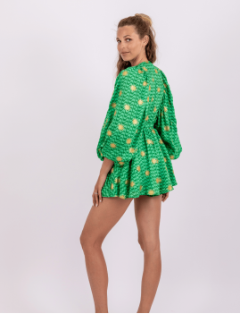 Combinaison bohème verte doré Sundress - Boutique L'aNana(s)