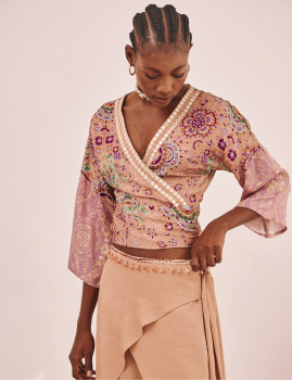 Top kimono bohème KUSISA Nekane - Boutique L'aNana(s)