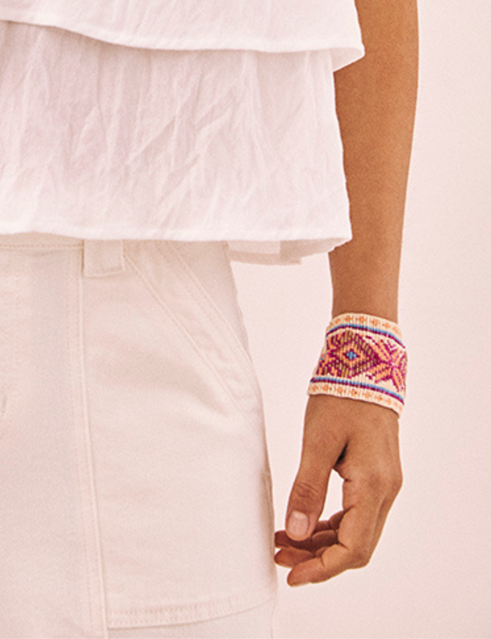 Bracelet tissées boho perles Nekane - Boutique L'aNana(s)