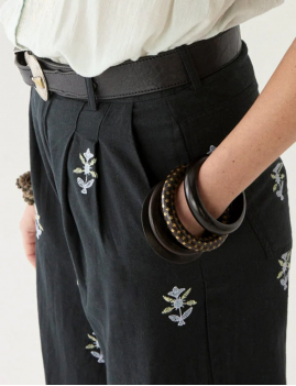 Pantalon brodé LOLO Maison Hotel - Boutique L'ananas