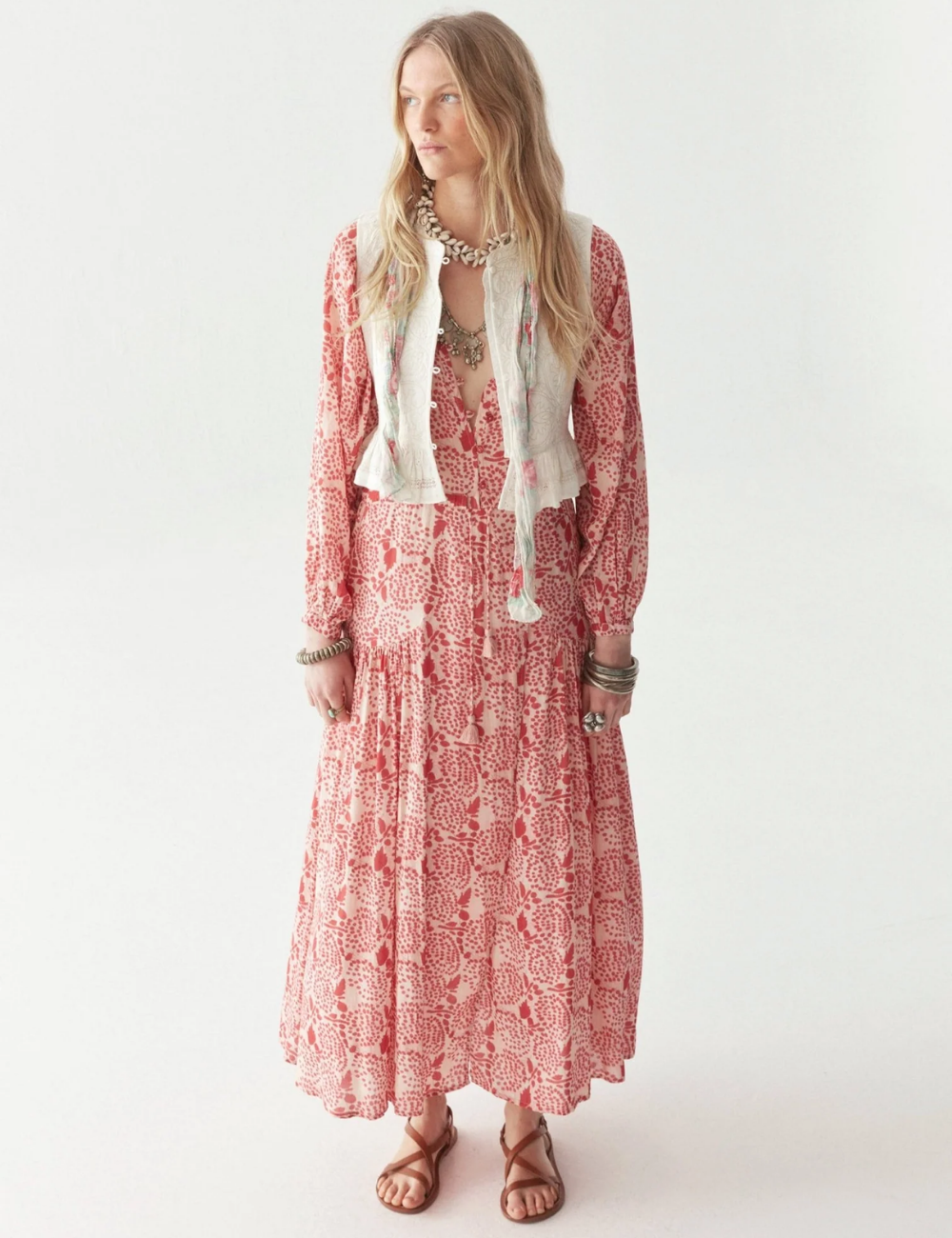 Robe longue imprimé IRENE Maison Hotel - Boutique L'ananas