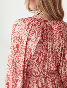 Robe gipsy rose d'été IRENE maison hotel - Boutique L'ananas