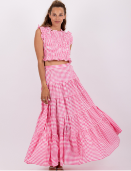 Top bohème à carreaux MALONE Sundress - Boutique L'ananas
